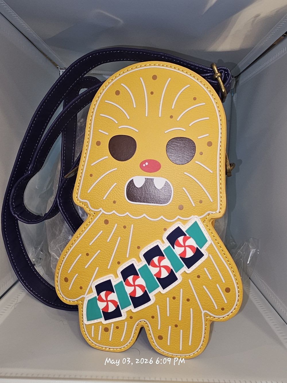 Disney Parks Chewbacca Gingerbread Crossbody LoungeFly